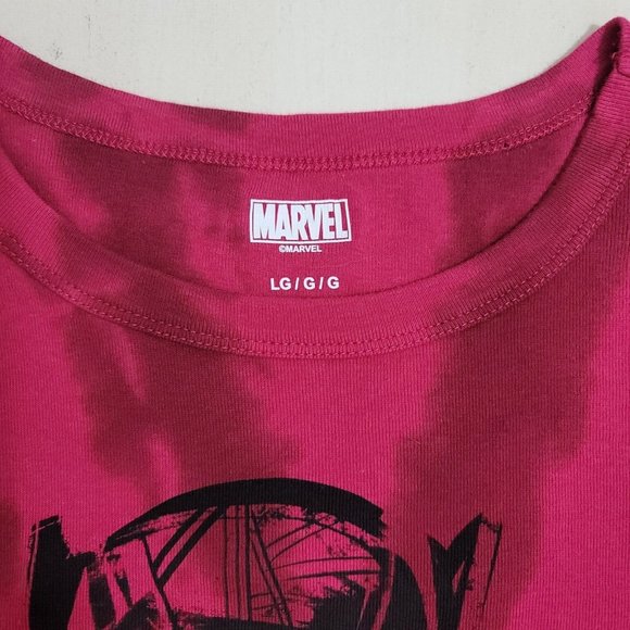 Marvel Artist Series Nikkolas Smith Black Panther Cropped Dye Tee T-Shirt Sz L - Picture 8 of 11